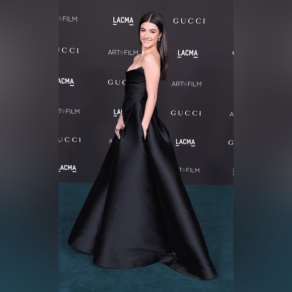 Alex Perry Denver Strapless Satin Gown